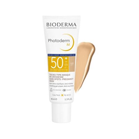 Bioderma Photoderm Light M 50+ Faktör Leke Karşıtı Koyu Lekeye Eğilimli Ciltler İçin Renkli Yüz Güneş Koruyucu Jel Krem 40 ml