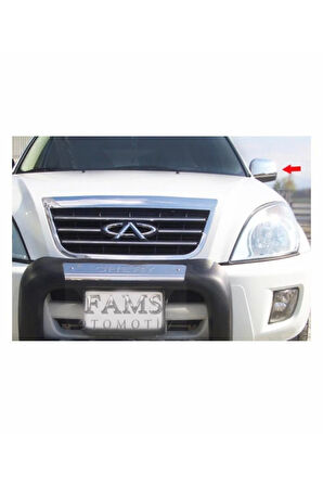 Cherry Tiggo Krom Ayna Kapağı 2 Prç. 2008 Üzeri P. Çelik