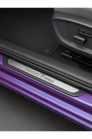 CHERY Tiggo 7 Pro Krom Kapı Eşiği 4 Parça Paslanmaz Çelik ABS Çerçeve