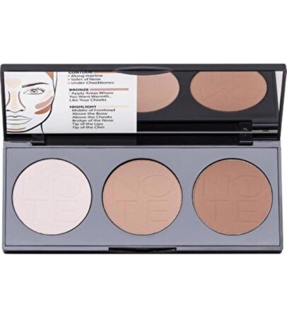 Note Perfecting Contouring Powder Palette 02 Medium To Dark