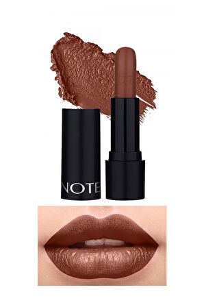 Note Deep Impact Lipstick Kremsi Dokulu Yarı Parlak Ruj 09 Spicy Nude - Kahverengi