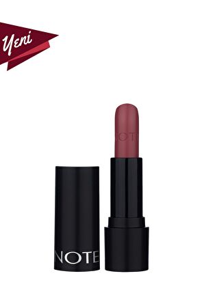 Note Deep Impact Lipstick Kremsi Dokulu Yarı Parlak Ruj 08 Sophisticate Burgundy - Kırmızı