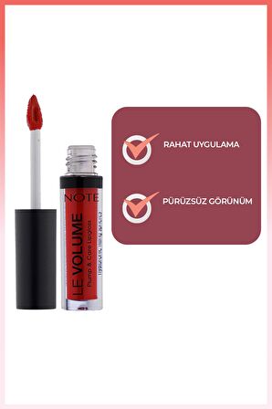 Note Le Volume Plump & Care Lipgloss Dudak Parlatıcısı 06 Hearthbreaker - Kırmızı