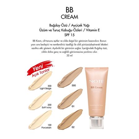 Note Bb Krem No: 300 Light Beige 35 Ml.