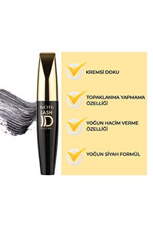 Note Lash Id Silikon Fırça Siyah Rimel