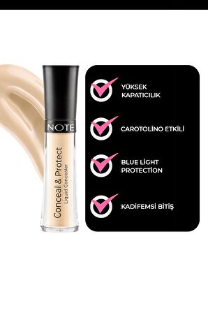 Note Conceal & Protect Likit Concealer Göz Altı Kapatıcısı 05