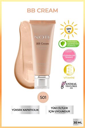 Note BB Cream - BB Krem Doğal Kapatıcılık 501