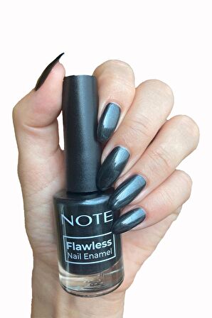 Note Nail Flawless Oje 119 Silver Black - Siyah