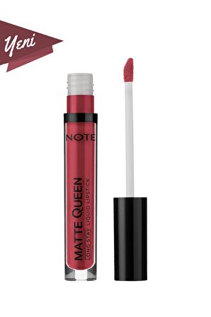 Note Matte Queen Lipstick Kalıcı Likit Ruj 13 Red Elegance - Kırmızı