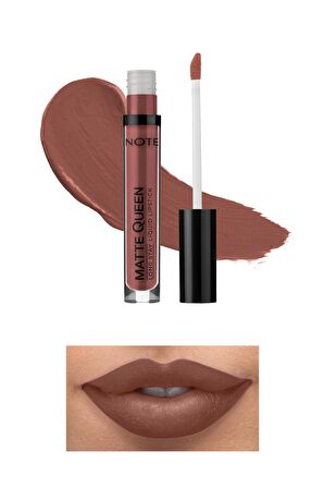 Note Matte Queen Lipstick Kalıcı Likit Ruj 11 Lady Brown - Kahverengi