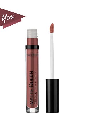 Note Matte Queen Lipstick Kalıcı Likit Ruj 11 Lady Brown - Kahverengi