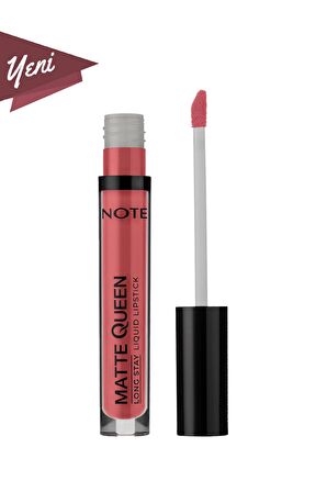Note Matte Queen Lipstick Kalıcı Likit Ruj 10 Her Favorite - Pembe