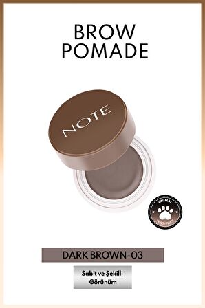 Note Brow Pomade Kalıcı Kaş Pomadı 03 Dark Brown