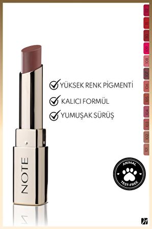 Note Iconic Matte Lipstick Kalıcı Mat Ruj 107 Idol - Kahverengi