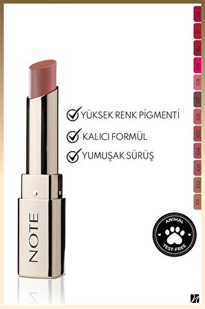 Note Iconic Matte Lipstick Kalıcı Mat Ruj 104 Ruler - Pembe