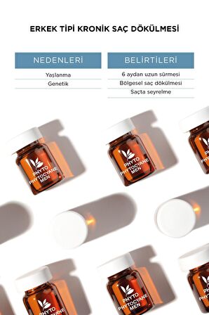 Phytocyane Erkek Tipi Kronik Saç Dökülmesi Karşıtı Bakım Serumu 12x5 ml