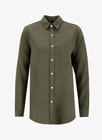 Haki Kadın Normal Gömlek ARCHIE