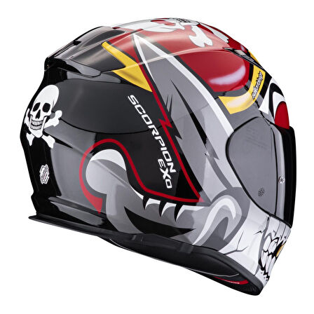 Scorpion EXO 491 Pirate Kapalı Motosiklet Kaskı Kırmızı