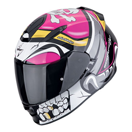 Scorpion EXO 491 Pirate Kapalı Motosiklet Kaskı Pembe