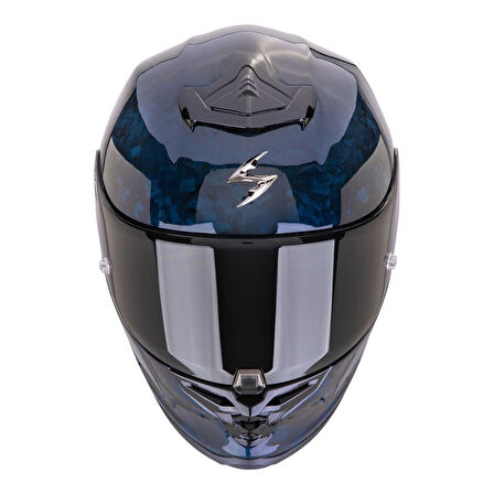 Scorpion EXO R1 Evo Onyx Carbon Air Spor Motosiklet Kaskı Mavi