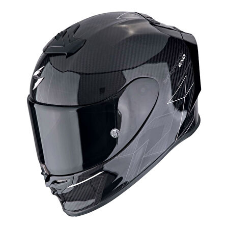 Scorpion EXO R1 Evo Carbon Cynergy Spor Motosiklet Kask Siyah  Beyaz