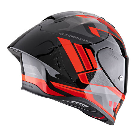 Scorpion EXO R1 Evo II Air Vital Spor Motosiklet Kaskı Siyah  Gümüş  Kırmızı