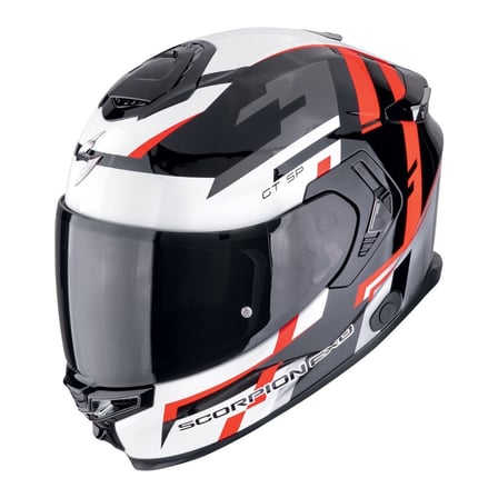 Scorpion Apex EXO-GT SP Carbon Matrix Air Tornado Kapalı Motosiklet Kaskı Siyah  Kırmızı