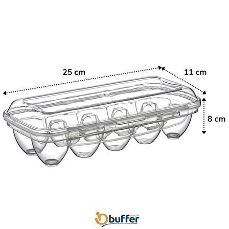 İpek Yıldızı® 10 Bölmeli Kilitli Kapaklı Yumurtalık Saklama Kutusu YU110