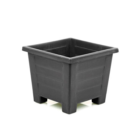 Omnipazar  SY-5847 Dekoratif Plastik Kare Ayaklı Saksı 15 Litre No 4 