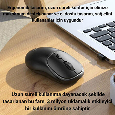 Coofbe 800 -1600 DPI 2,4 GHz Wireless Kablosuz Mouse Royal Dual-Mode Kablosuz Wireless Mouse