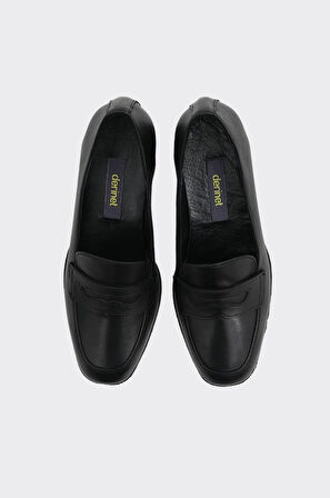 Hakiki Deri Topuklu Kadın Casual Ayakkabı