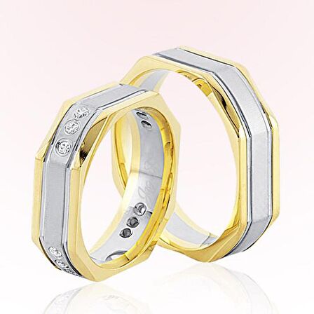 Harem Altın Taşlı Altın Alyans 3707