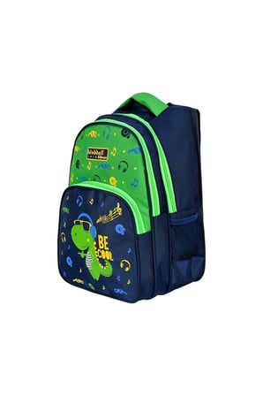 Okul Cantasi Waddell Flamingo Desen Ilkokul Sirt Cantasi ve Beslenme Cantasi 2-1 Lacivert Just Polo