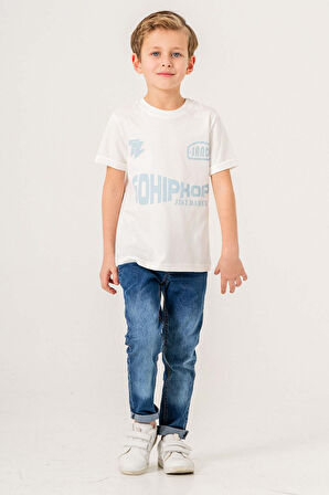 Çizgili Desenli Uzun Kol 3 Parça Erkek Çocuk Gömlekli Takım