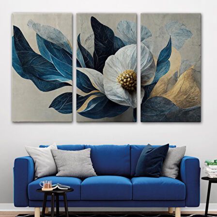 Dekoratif Çiçek Duvar Tablosu-3707