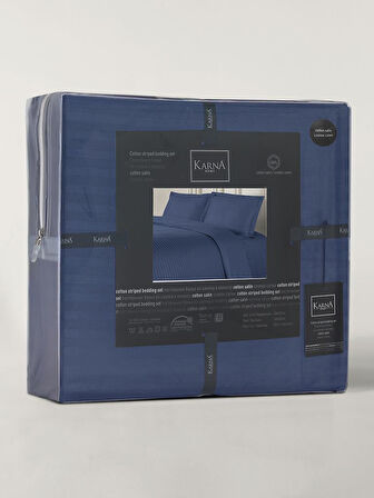 Nevresim Takımı Çizgili Cotton 200x220