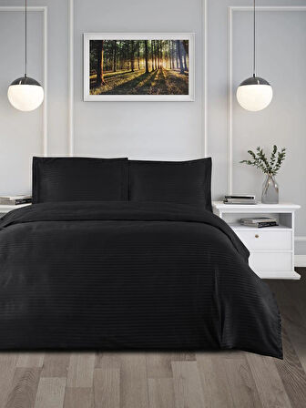 Nevresim Takımı Çizgili Cotton 200x220