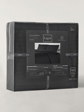 Nevresim Takımı Çizgili Cotton 200x220
