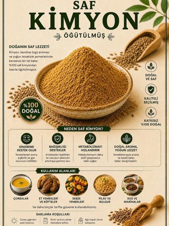 Öğütülmüş Kimyon 150 Gr – Taze Çekim, Yoğun Aromalı