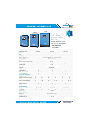 Tommatech 12 V V 1000 W W Akıllı Mppt İnvertör 220 Çevirici İnverter