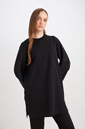 Regular Fit Uzun Kollu Tişört Tunik