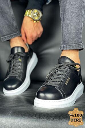 Chekich CH257 BT Hakiki Deri Erkek Ayakkabı SIYAH