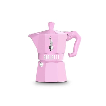 bialetti moka pot exclusive 3 cup pembe