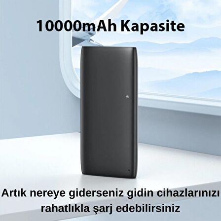 Coofbe Çift Yönlü Şarj Destekli Ultra Hızlı 22.5W+PD20W 10000mAh Powerbank Şarj Akım Korumalı