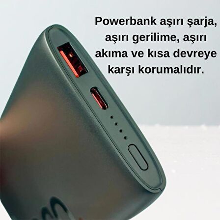 Coofbe Çift Yönlü Şarj Destekli Ultra Hızlı 22.5W+PD20W 10000mAh Powerbank Şarj Akım Korumalı