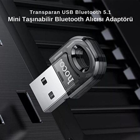 Coofbe Bluetooth Vers.5.1 USB Bluetooth Adaptör USB Bluetooth 5.1 Wireless Adaptör Tak Çalıştır