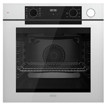 Ferre FryArt & Buharlı Focus Sessiz Davlumbaz Elektrikli Beyaz Ank. Set (D078-SA + MS261 + QEP64CB)