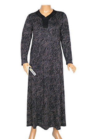 Hesna Kadın Demet Büyük Beden Kuplu Boydan Petrol Elbise D80