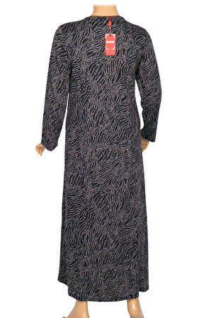 Hesna Kadın Demet Büyük Beden Kuplu Boydan Petrol Elbise D80