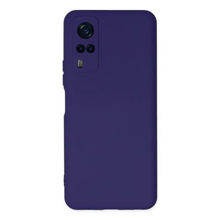 Vivo Y53S Kılıf Nano içi Kadife Silikon - Mor